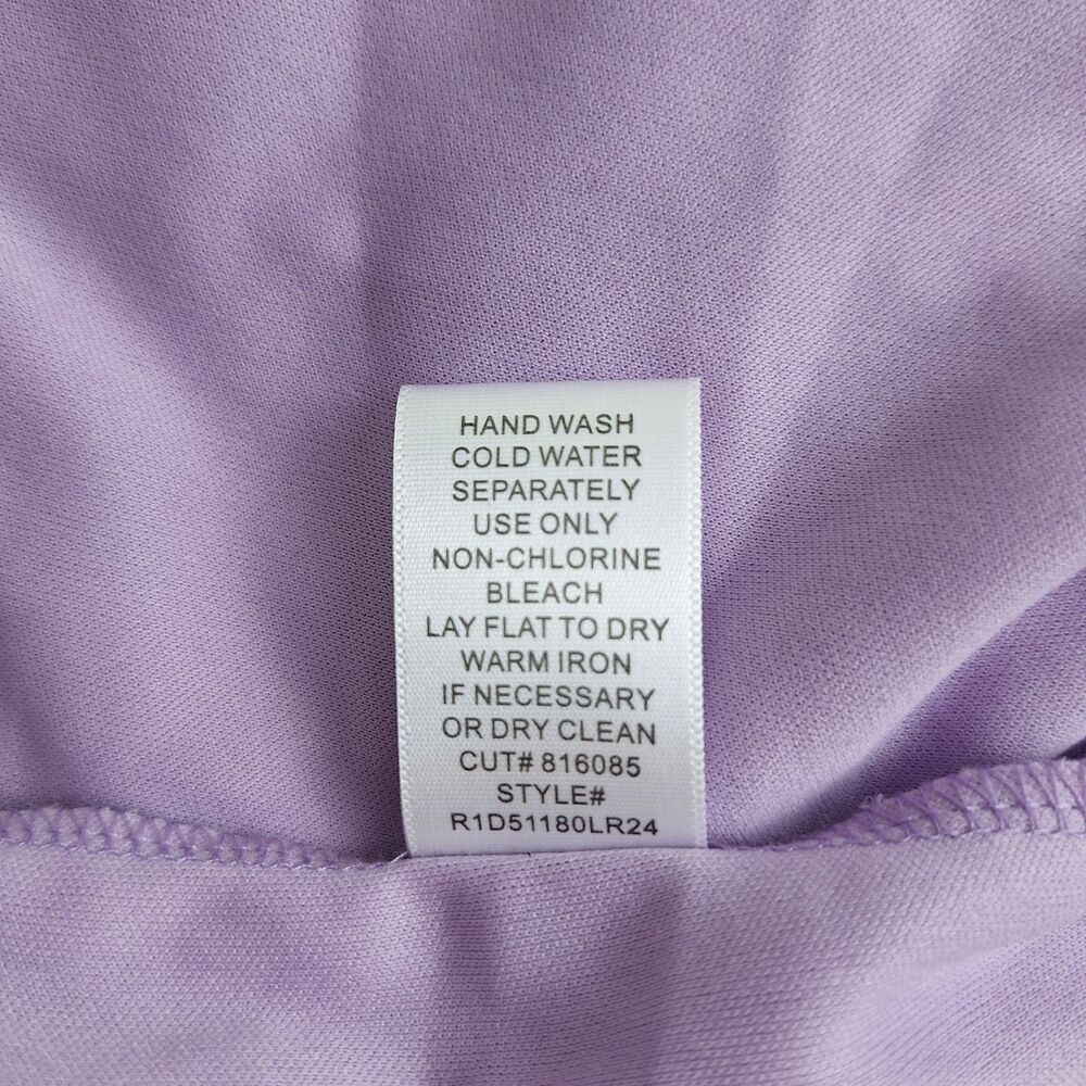 Rabbit Rabbit Rabbit Size 6 Lilac Lace Ruched Handkerchief Hem V Neck Fairycore - Picture 12 of 12